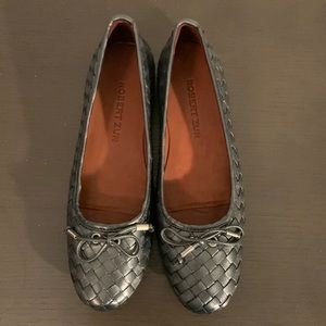 Robert Zur Mimi Metallic Ballerina Flats